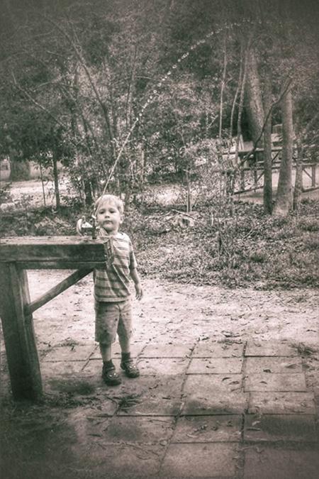 A boy plays at Russ Pitman Park during the South West Photo Walk. Photo by John Canamar