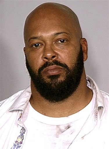 FILE - This August 2008 file photo provided by the Las Vegas Metropolitan Police Department shows rap music mogul Marion Suge Knight. A lawyer for Knight says the Death Row Records founder was at the wheel of a car that struck two men, killing one, in a Los Angeles suburb. The accident in Compton occurred shortly before 3 p.m. Thursday, Jan. 29, 2015. 
