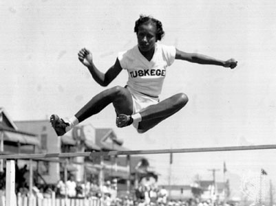 Alice Coachman (1923-2014) was the first African American woman to win an Olympic gold medal. Coachman won the high jump at the 1948 London Olympics. 