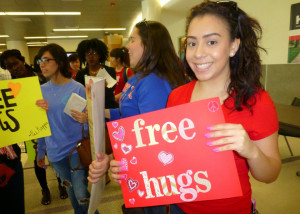 Slideshow: Free Hugs at Stafford campus