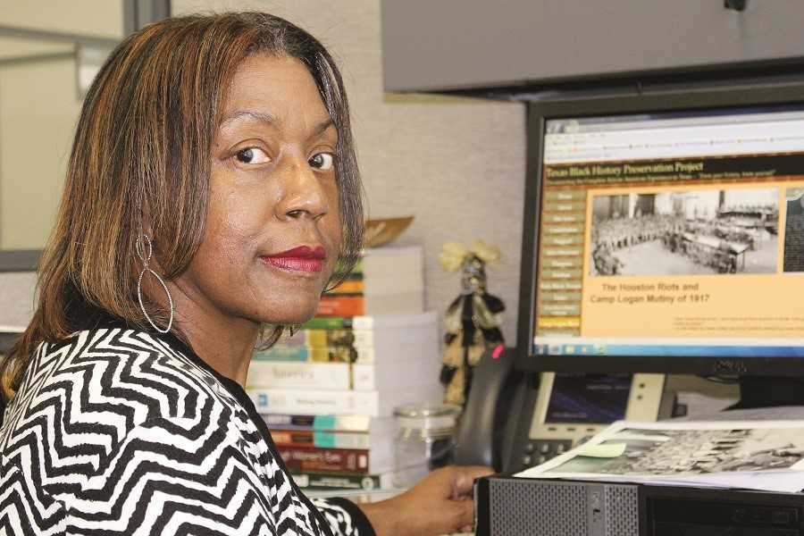 HCC history professor Angela Holder, great-niece of one of 13 soldiers hung after the 1917 Houston Riot, is now helping other families find answers surrounding the riot and court martial of the soldiers at Camp Logan. 