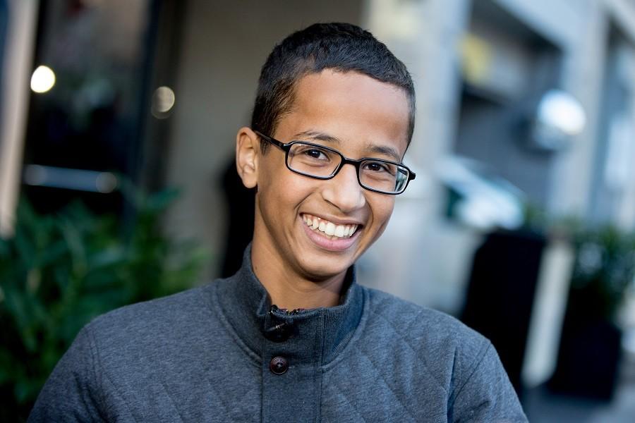 Ahmed+Mohamed%2C+the+14-year-old+who+was+arrested+at+MacArthur+High+School+in+Irving%2C+Texas+for+allegedly+bringing+a+hoax+bomb+to+school%2C+speaks+during+an+interview+with+the+Associated+Press%2C+Monday%2C+Oct.+19%2C+in+Washington.+Mohamed+is+in+Washington+for+a+visit+to+the+White+House+for+White+House+Astronomy+Night.