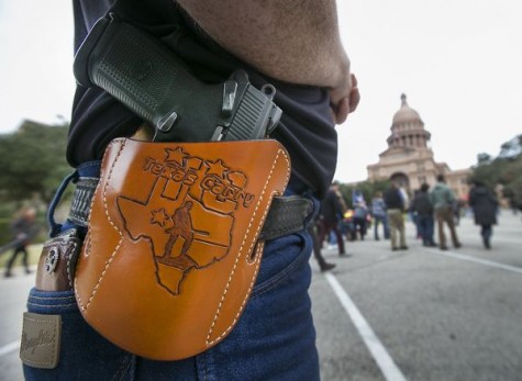 Activists held an open carry rally at the Texas state capital on Jan. 1, 2016 in Austin, Texas. 
