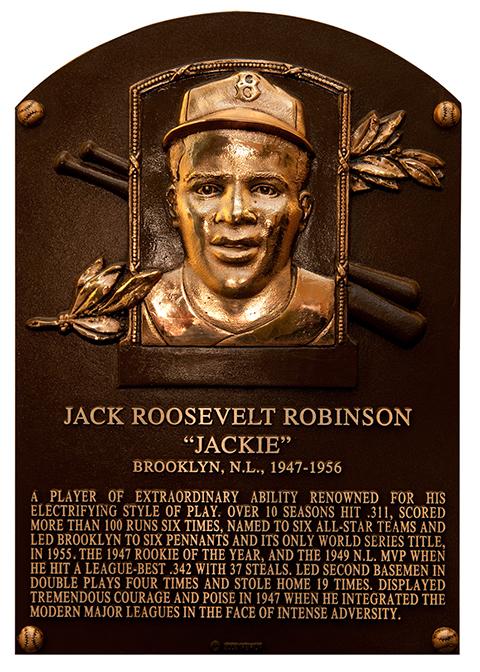 Jackie+Robinsons+plaque+that+hangs+in+the+Hall+of+Fame.