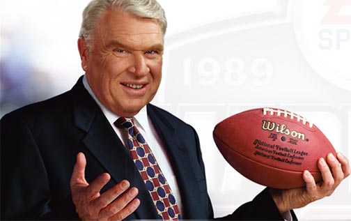 Hall of Famer John Madden.