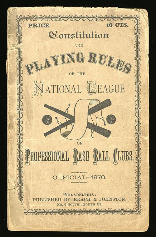 A+copy+of+the+original+book+of+rules+for+the+National+League.