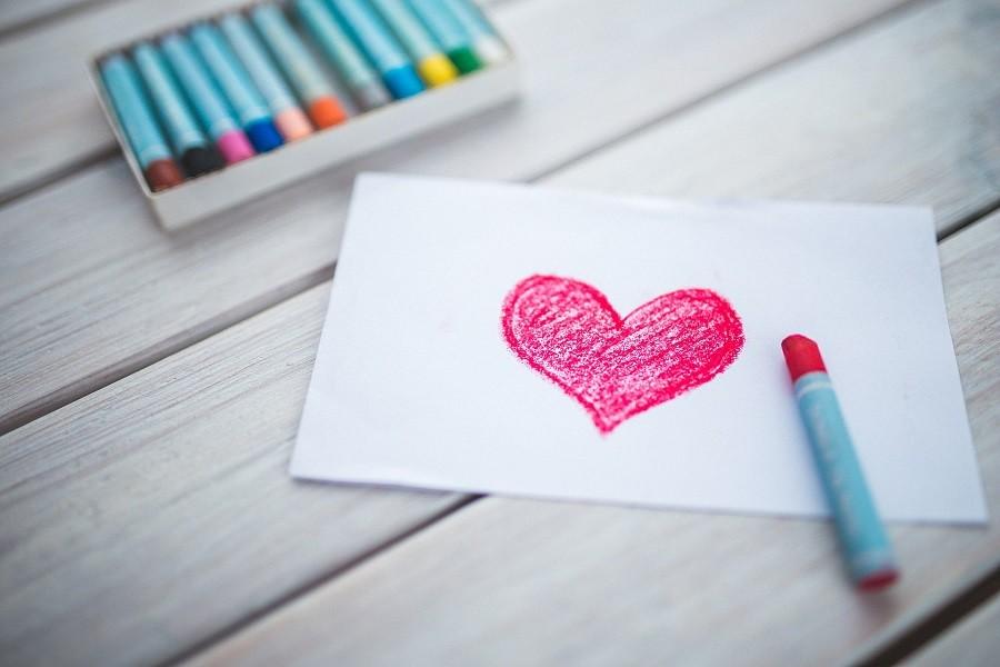Before mass printing and commercialization,   Valentines Day greeting cards were hand-made, and often were decorated with romantic symbols and had lines of poetry. 