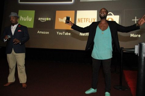 left: Doughbeezy; Right: Q. Guyton Cold Summer premiere at AMC 30 Dunvale. July 25, 2016.