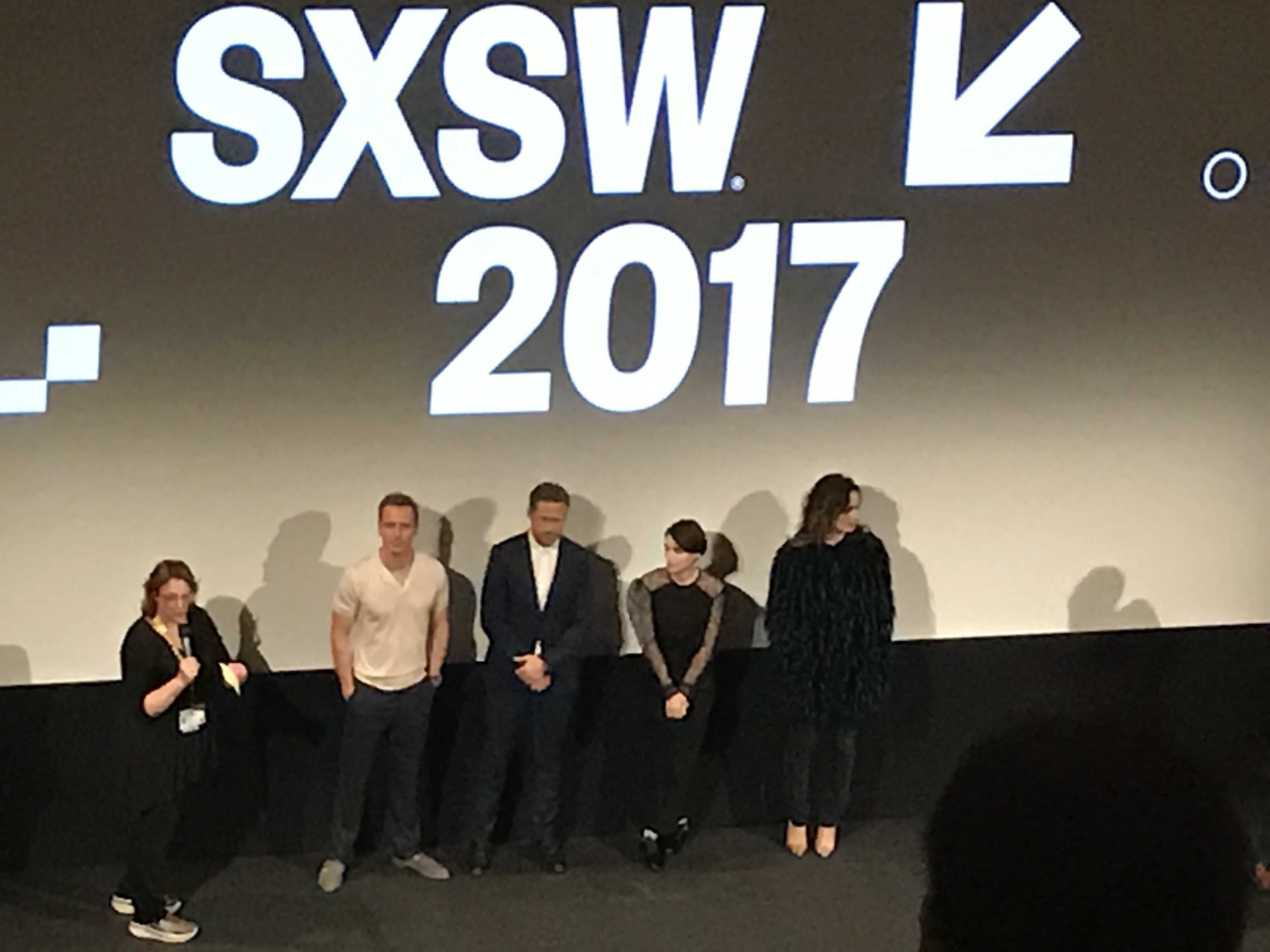 SXSW premiere of 'Song to Song' (l-r: Michael Fassbender, Ryan Gosling, Rooney Mara and Bérénice Marlohe)
