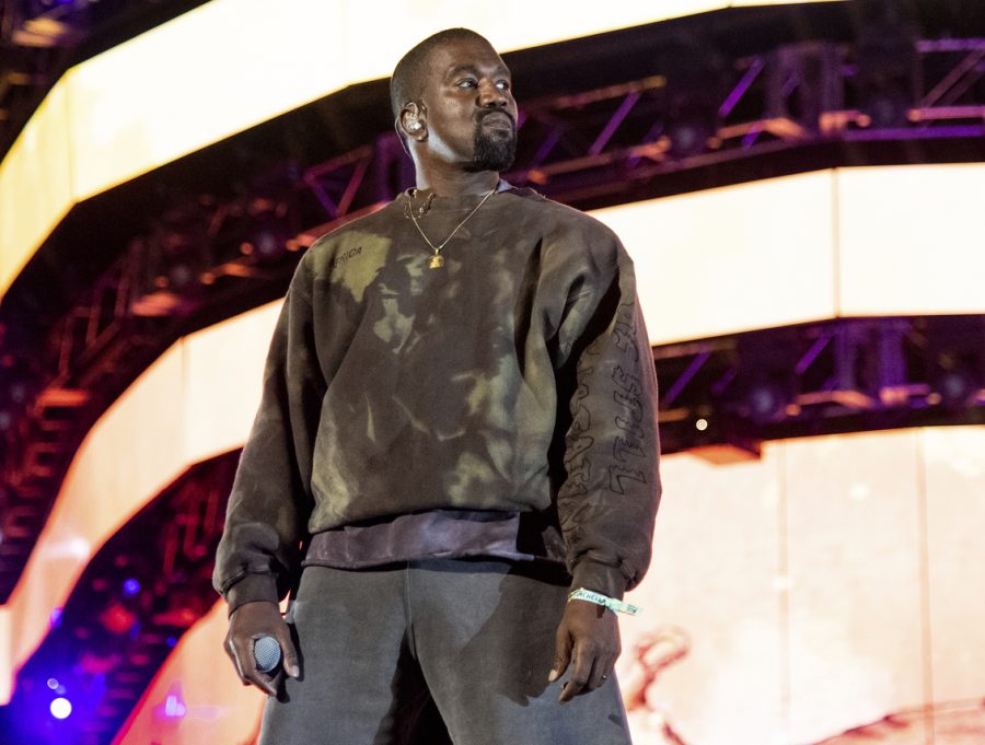 This April 20, 2019 file photo shows Kanye West performing at the Coachella Music & Arts Festival in Indio, Calif. West has unveiled his “Jesus Is King” IMAX film featuring a gospel choir performing at artist James Turrell’s dramatic Roden Crater in the Arizona desert. West showed the 35-minute film off to fans at an event Wednesday night at The Forum in Inglewood, Calif. (Photo by Amy Harris/Invision/AP, File)