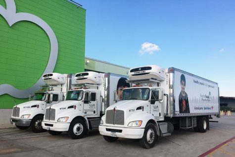 Houston Food Bank mobile delivery provides relief.