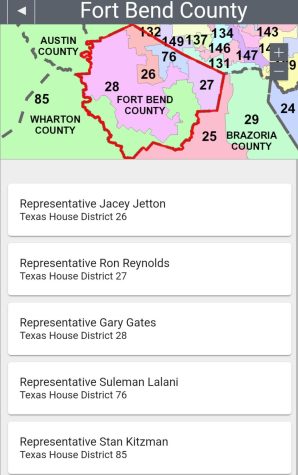 Representative list for those living in Fort Bend