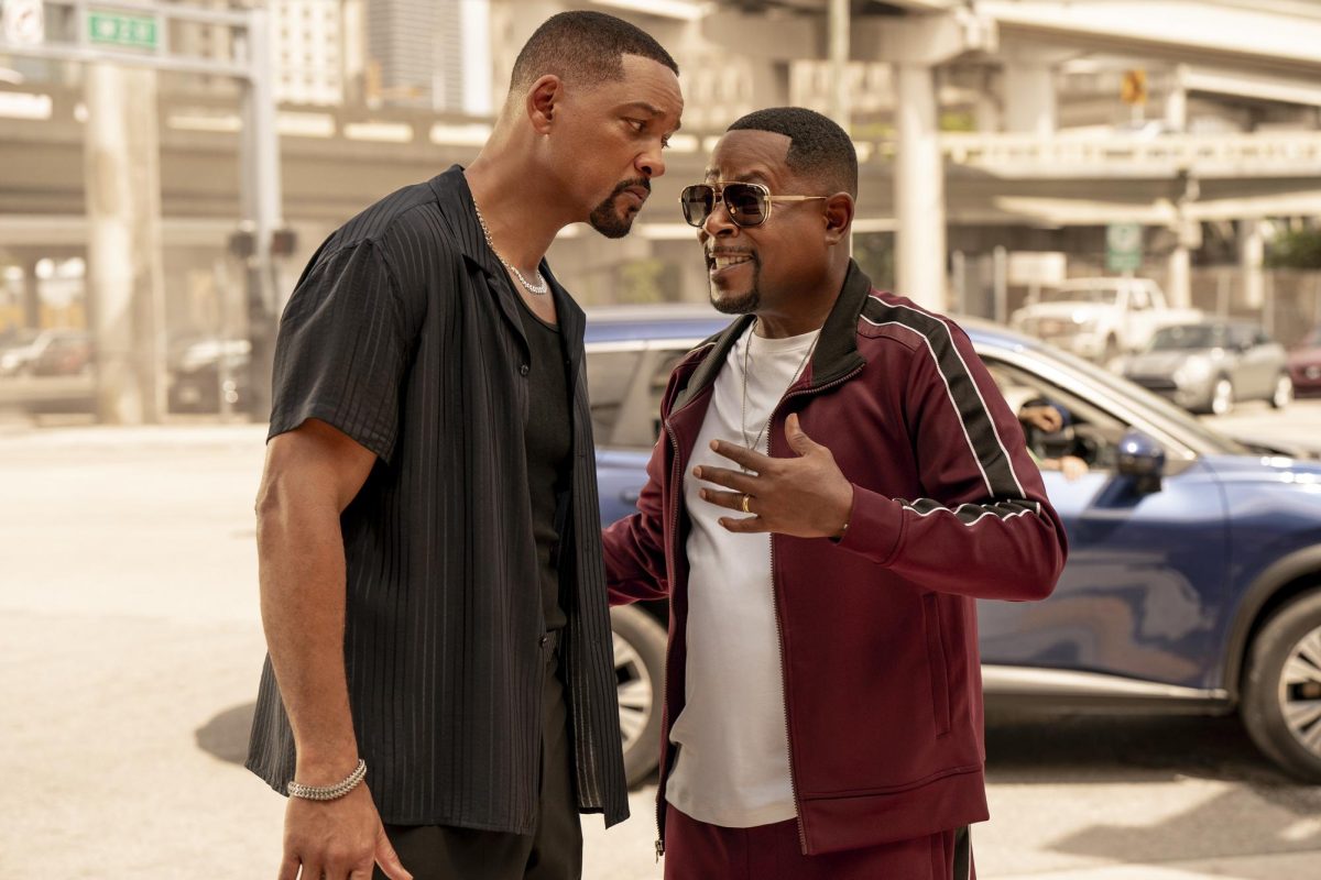 This image released by Sony Pictures shows Will Smith, left, and Martin Lawrence in Bad Boys: Ride or Die. (Frank Masi/Columbia Pictures-Sony via AP
