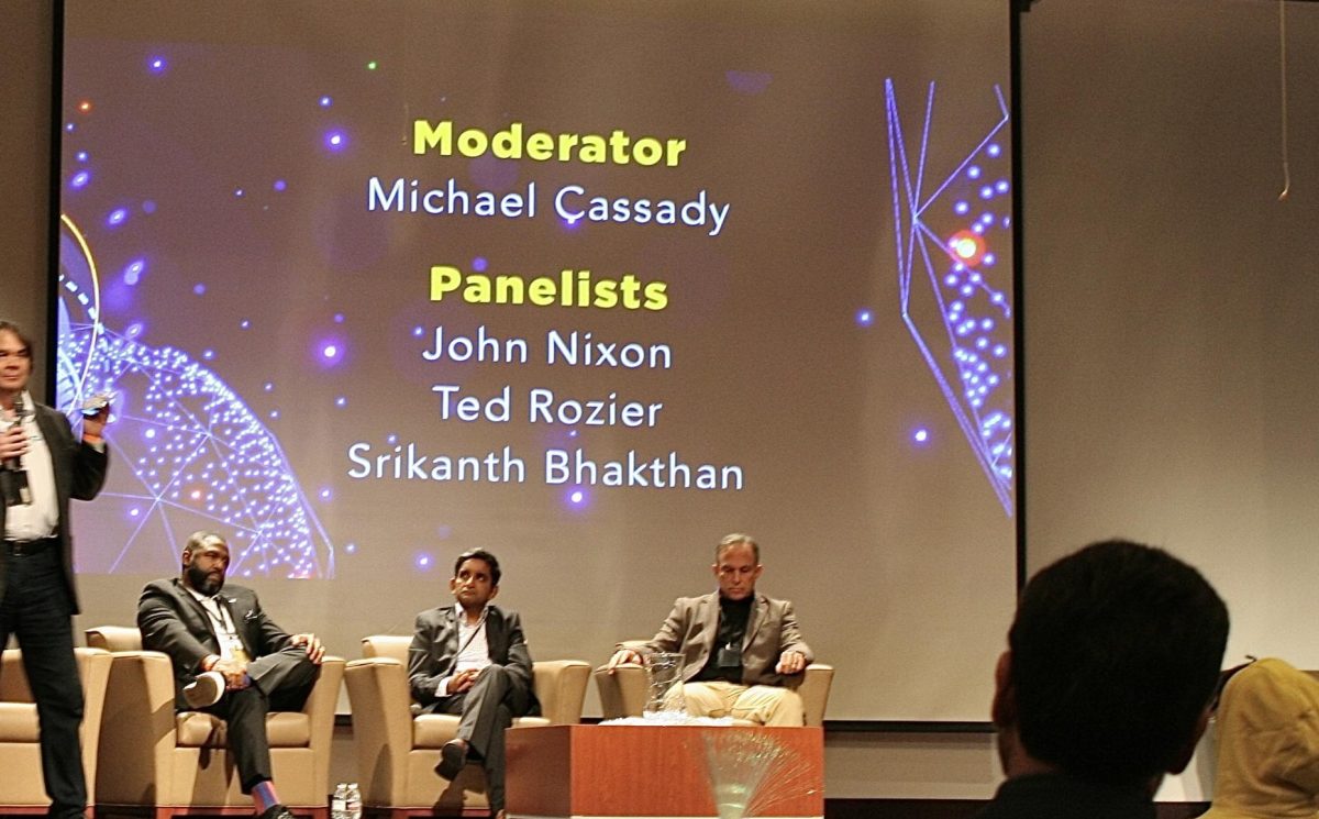 From left to right: Michael Cassady (Invoke – Moderator), Ted Rozier (Festo Didactic), Srikanth Bhakthan (Microsoft), and John Nixon (Siemens).
HCC AI Conference, 2025