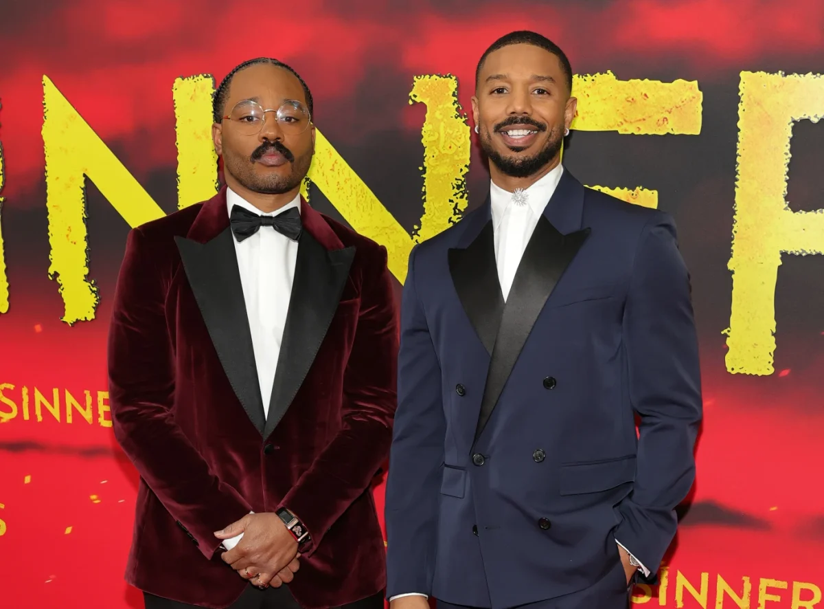 Ryan Coogler and Michael B. Jordan at the "Sinners" premiere.