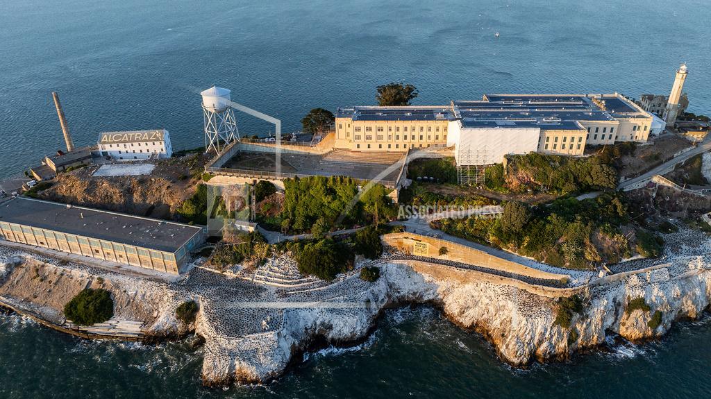 Alcatraz Island is pictured on Sunday, May 4, 2025, in the San Francisco Bay, Calif.
