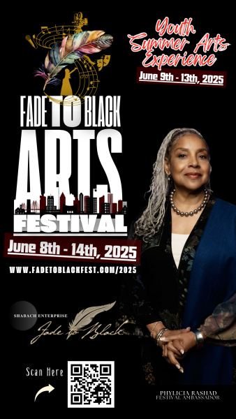 Actress Phylicia Rashad serves as festival ambassador for the 2025 Fade to Black Arts Festival, running June 8–14 in Houston. The weeklong event includes a Youth Summer Arts Experience from June 9–13. Image courtesy of Shabach Enterprise and Fade To Black Festival